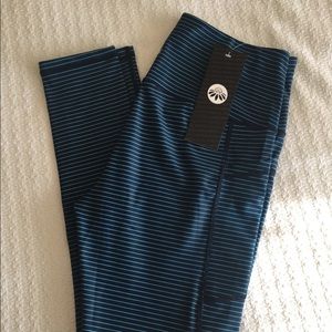 NWT full length Senita stripe leggings!